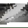 Mexen Kioto laisvai stovinti dušo siena 120 x 200 cm, stiklas 8 mm, gun metal - 800-120-002-95-09