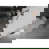 Mexen Kioto laisvai pastatoma dušo siena 100 x 200 cm, matinio stiklo 8 mm, šlifuota vario - 800-100-002-65-09