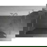 Mexen Kioto laisvas dušo sienelė 110 x 200 cm, 8 mm storesnio, šviesiai nikelio spalvos - 800-110-002-97-09