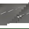 Mexen Kioto voni prie sienos su dušu 120 x 200 cm, 8 mm storio, šukuotų nikelio - 800-120-002-97-09