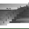 Mexen Kioto laisvai stovinti dušo sienelė 140 x 200 cm, matinė 8 mm, gun metal - 800-140-002-95-30