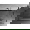 Mexen Kioto laisvai stovinti dušo siena 120 x 200 cm, skaidrus/žaltas 8 mm, gun metal - 800-120-002-95-35