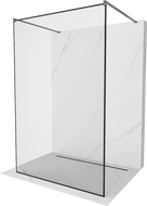 Mexen Kioto laisvai stovinti dušo siena 150 x 200 cm, juodas modelis 8 mm, gun metal - 800-150-002-95-70
