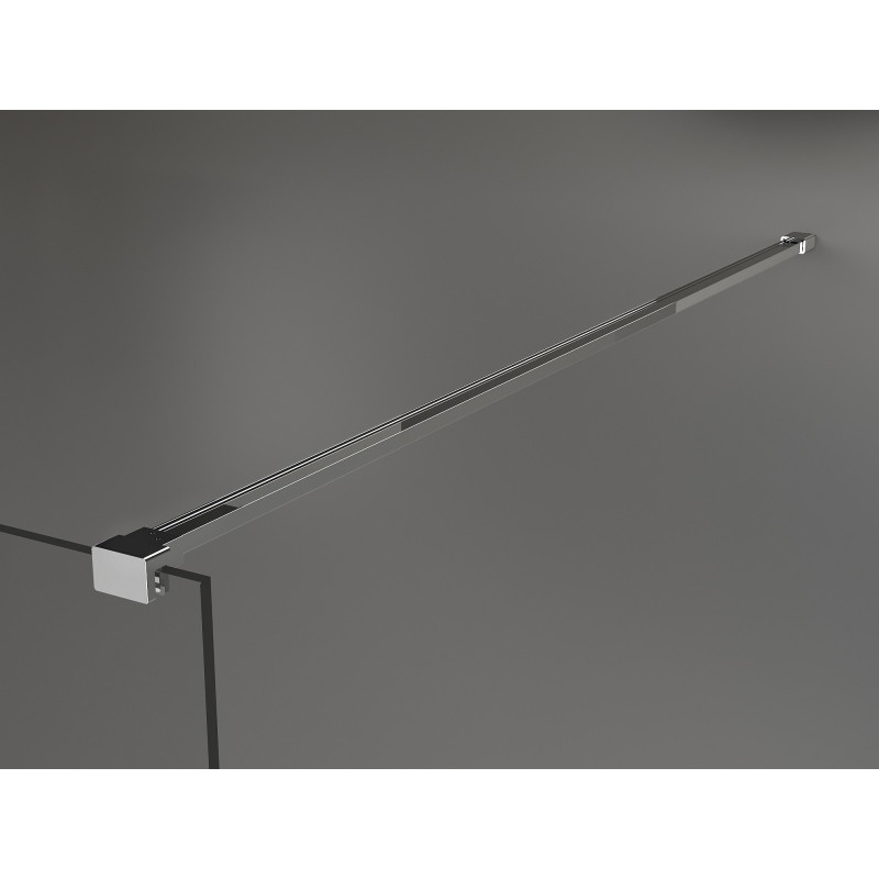Mexen Kioto dušo pertvara Walk-in 70 x 200 cm, grafitas 8 mm, chromas - 800-070-101-01-40