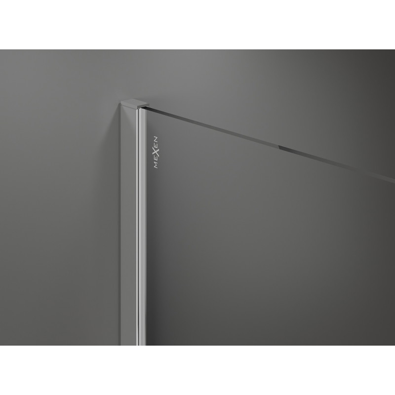 Mexen Kioto dušo pertvara Walk-in 70 x 200 cm, grafitas 8 mm, chromas - 800-070-101-01-40
