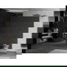 Mexen Kioto laisvas 100 x 200 cm dušo sienelė, veidrodis 8 mm, gun metal - 800-100-002-95-50