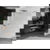 Mexen Kioto vonios kabina Walk-in 80 x 200 cm, 8 mm, gun gray šepetys - 800-080-101-66-09