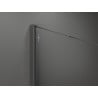 Mexen Kioto suapvalinta dušo siena Walk-in 100 x 200 cm, permatomas 8 mm, gun metal - 800-100-101-95-06