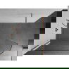 Mexen Kioto kampinė dušo siena Walk-in 120 x 200 cm, permatomas 8 mm, šlifuota varis - 800-120-101-65-06