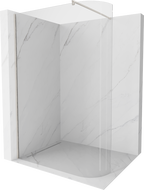 Mexen Kioto suapvalinta Walk-in dušo siena 110 x 200 cm, skaidrus 8 mm, šlifuotas nikelis - 800-110-101-97-06
