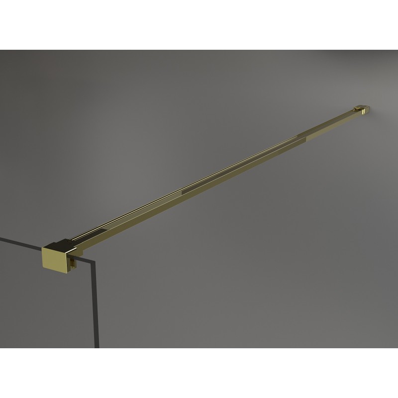 Mexen Kioto vaikščiojama dušo pertvara 150 x 200 cm, skaidri 8 mm, auksinė - 800-150-101-50-00