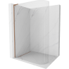 Mexen Kioto L suapvalinta dušo siena Walk-in 80 x 200 cm, permatoma, šlifuota vario - 800-080-103-65-06