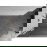 Mexen Kioto L apvalus dušo stiklas Walk-in 120 x 200 cm, skaidrus, šlifuota varis - 800-120-103-65-06