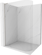 Mexen Kioto L vonios kambario sienelė Walk-in 120 x 200 cm, skaidri, šlifuotas nerūdijantis plienas - 800-120-103-97-06