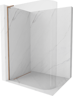 Mexen Kioto L sukamšas dušo sienelė Walk-in 120 x 200 cm, skaidrus, rožinė auksinė - 800-120-103-60-06
