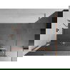 Mexen Kioto+ dušo siena su Walk-in lentyna 80 x 200 cm, skaidri, šlifuota varis - 800-080-121-65-00