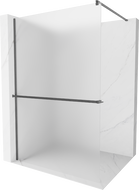 Mexen Kioto+ dušas siena su lentyna Walk-in 70 x 200 cm, matinė, šeši brunatnia šlifuota - 800-070-121-66-30