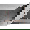 Mexen Kioto+ dušo sienelė su Walk-in lentynėle 140 x 200 cm, matinė, nerūdijantis varis - 800-140-121-65-30