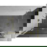 Mexen Kioto+ Walk-in dušo sienelė su lentynėle 110 x 200 cm, juodas raštas, auksinis šlifuotas - 800-110-121-55-70