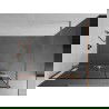 Mexen Kioto+ sprendimas dušo siena su Walk-in lentyna 140 x 200 cm, juodas raštas, šepečiu padengtas varis - 800-140-121-65-78