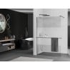 Mexen Kioto+ dušo siena su Walk-in lentyna 130 x 200 cm, skaidrus/bukletinis, gun metal - 800-130-121-95-35