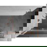 Mexen Kioto+ dušo siena su Walk-in lentyna 90 x 200 cm, skaidrus/sumaišytas, šlifuota varis - 800-090-121-65-35