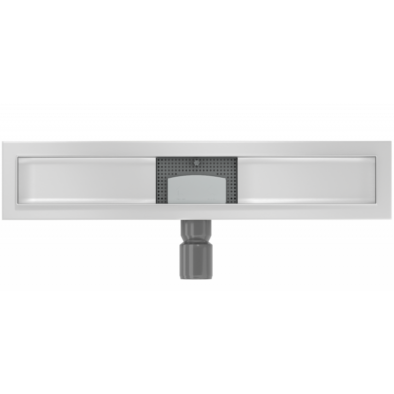 Mexen Flat korpus linijiniam nutekėjimui 60 cm, inox - 1015060