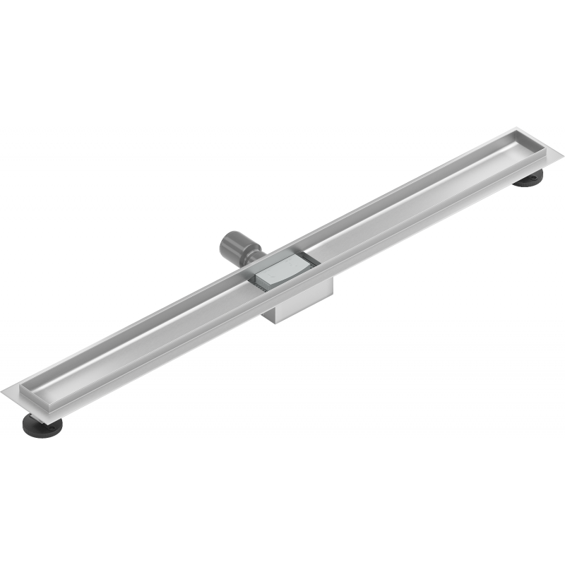 Mexen Flat korpus linijiniam nutekėjimui 90 cm, inox - 1015090