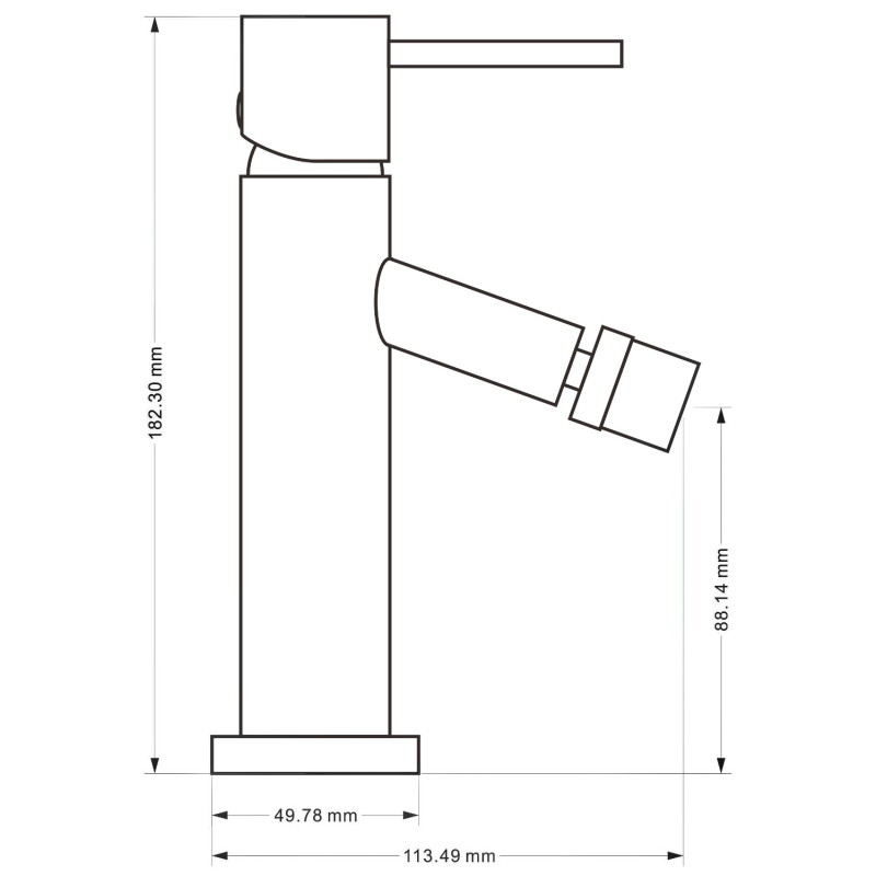 Mexen Rumba bidė čiaupas, juodas - 73520-70