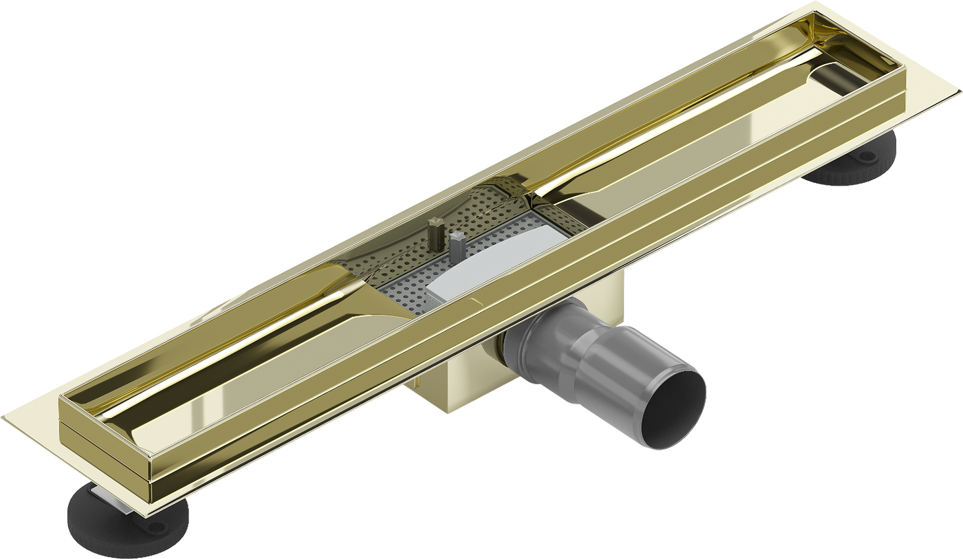 Mexen Flat korpusas linijiniam nutekėjimui 50 cm, Auksinė - 1515050