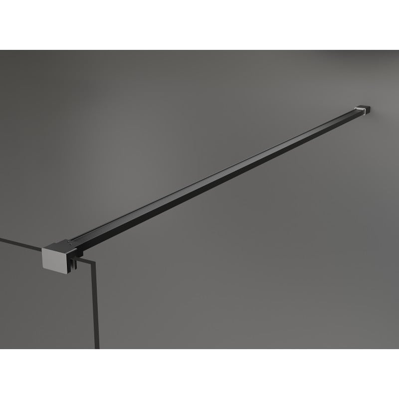 Mexen Kioto+ dušo sienelė su lentyna Walk-in 70 x 200 cm, balta banga, ginklų metalas - 800-070-121-95-97