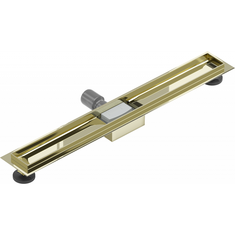 Mexen Flat korpus grindų nutekėjimo sistemai, 80 cm, auksinė - 1515080