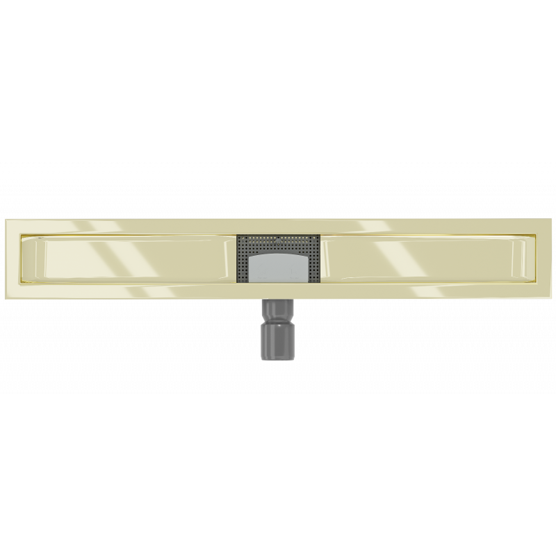 Mexen Flat korpus grindų nutekėjimo sistemai, 80 cm, auksinė - 1515080