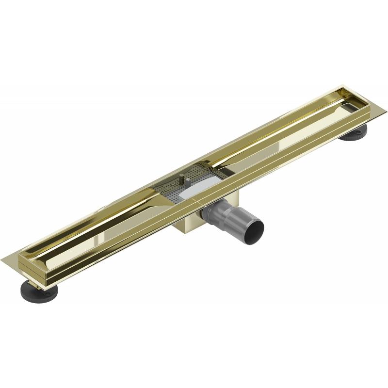 Mexen Flat korpus grindų nutekėjimo sistemai, 80 cm, auksinė - 1515080