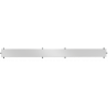 Mexen Flat M13 dangtelis 2 viename linijiniam nutekėjimui 60 cm, inox - 1019060