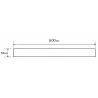 Mexen M13 du viename maskavimo rėmas linijiniam nutekėjimui 60 cm, Chromo - 1019060