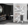 Mexen Kioto+ dušo sienelė su lentyna Walk-in 100 x 200 cm, balta banga, šlifuotas varis - 800-100-121-65-97
