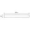 Mexen M13 du viename maskavimo rėmas linijiniam nutekėjimui 80 cm, Chromo - 1019080