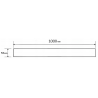 Mexen M13 du viename maskavimo rėmas linijiniam nutekėjimui 100 cm, Chromo - 1019100