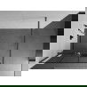 Mexen Kioto+ dušo siena su Walk-in lentyna 120 x 200 cm, juoda struktūra, gun gray šlifuota - 800-120-121-66-77