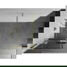 Mexen Kioto+ dušo siena su Walk-in lentyna 70 x 200 cm, juodas raštas, auksinis šlifuotas - 800-070-121-55-77