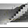 Mexen Kioto+ dušo sienelė su lentyna Walk-in 100 x 200 cm, juodas tinklelis, auksinis šlifuotas - 800-100-121-55-77