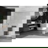 Mexen Kioto+ L Walk-in dušo sienelė su lentyna 65 x 200 cm, skaidri, balta - 800-065-123-20-00