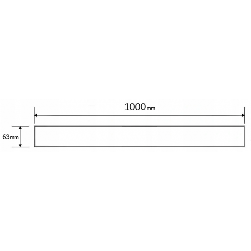 Mexen Flat M09 dangtelis linijiniam nutekėjimui 100 cm, nerūdijantis plienas - 1028100