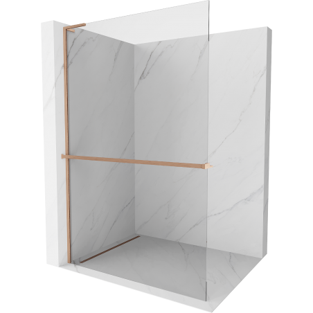 Mexen Kioto+ L dušo pertvara su Walk-in lentyna 60 x 200 cm, skaidrus, šepečiu dengtas varis - 800-060-123-65-00