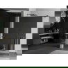 Mexen Kioto+ dušo siena su Walk-in lentyna 90 x 200 cm, veidrodis, gun metal - 800-090-121-95-50