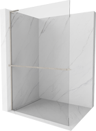 Mexen Kioto+ L Walk-in dušo siena su lentyna 70 x 200 cm, skaidri, šveisinio nikeliavimo - 800-070-123-97-00