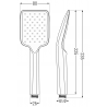 Mexen R-62 1 funkcijos rankinis dušas, Juoda - 79562-70