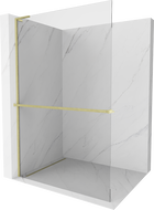 Mexen Kioto+ L dušo siena su Walk-in 85 x 200 cm, skaidri, šlifuota auksinė - 800-085-123-55-00
