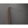 Mexen Kioto dušo siena Walk-in 80 x 200 cm, grafitas 8 mm, rožinis auksas - 800-080-101-60-40